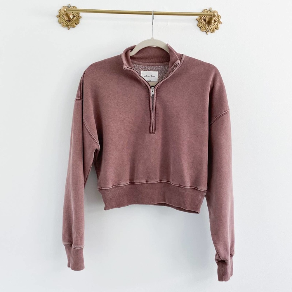 Aritzia Wilfred Free Fleece 1/2 Zip Sweatshihttps://www.theflourboxseatrt